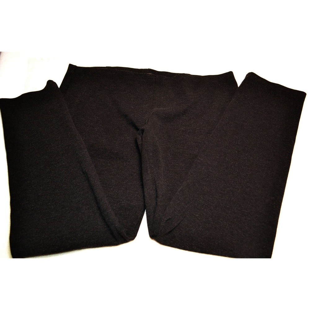 Eileen Fisher Leggings Women L Black Excellent Italian Fabric‎ F2MVS-3 Stretch